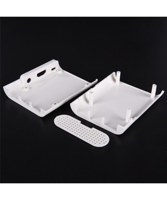 Case plastico para Raspberry blanco y rojo