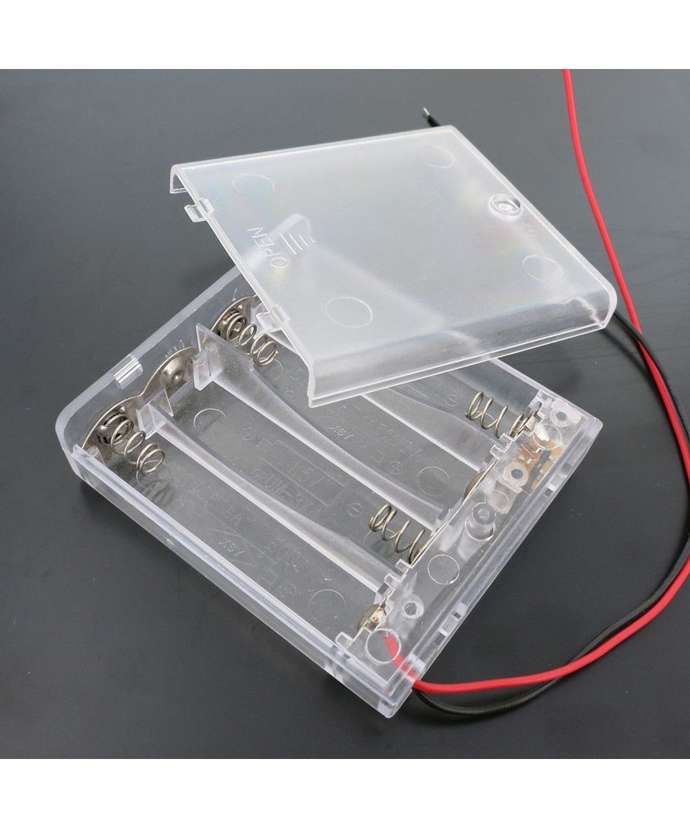 Contenedor de  4 baterias AA con interruptor