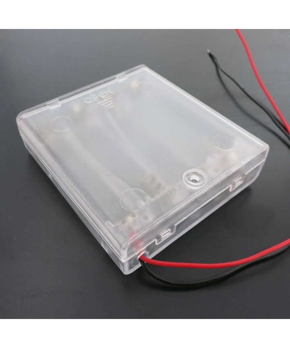 Contenedor de  4 baterias AA con interruptor