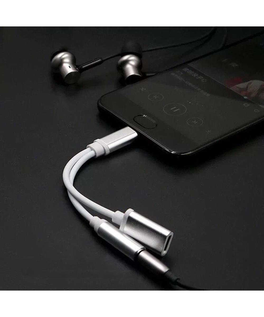 USB-c a audio 3.5mm y cargador