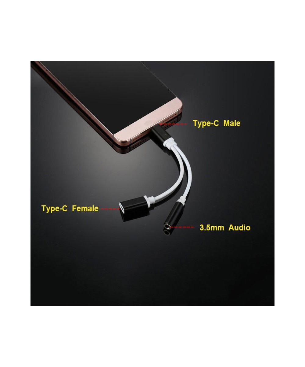 USB-c a audio 3.5mm y cargador