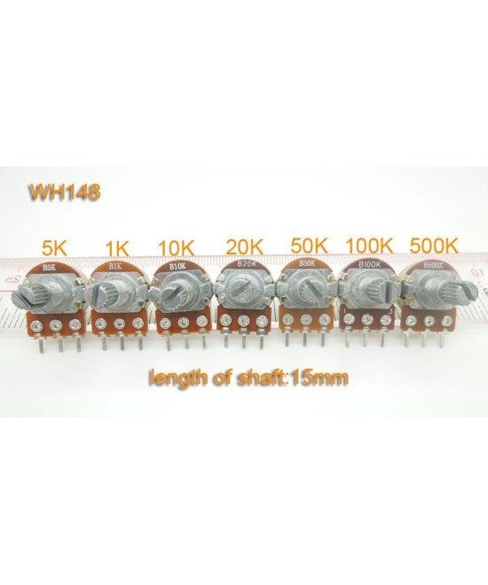 Potenciometro sin perilla 1 unidad