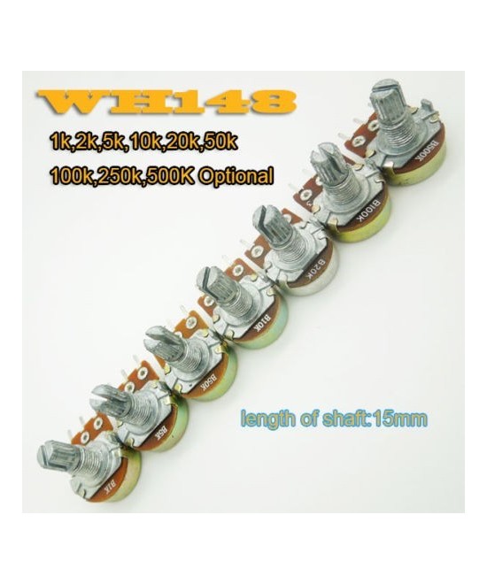 Potenciometro sin perilla 1 unidad