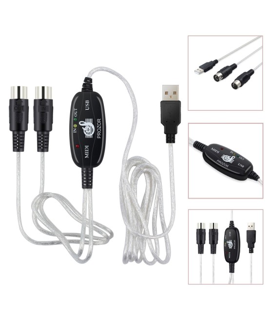 adaptador  Midi a USB