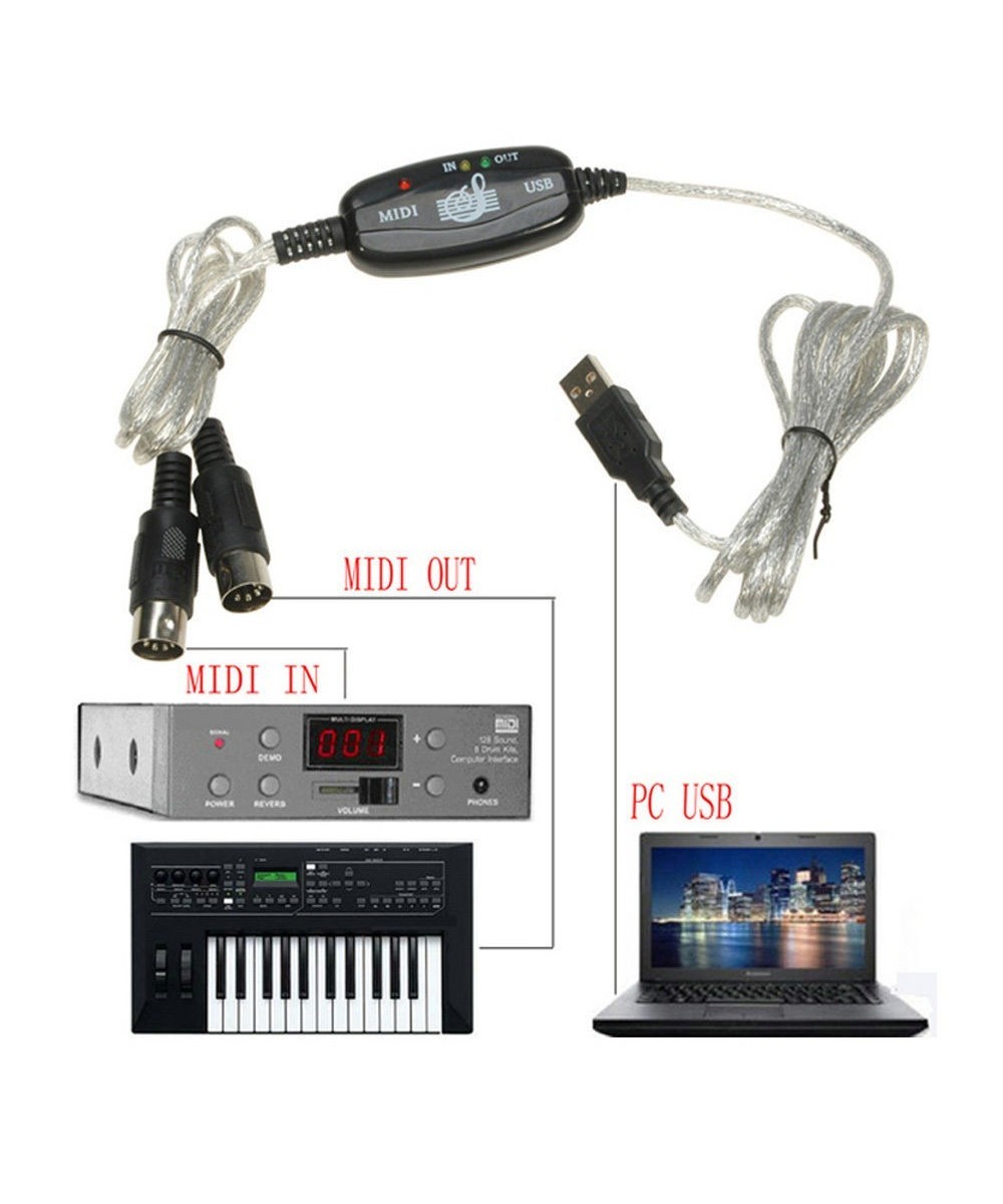 adaptador  Midi a USB