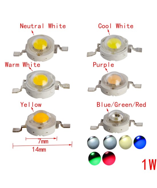 LED super brillante 1W