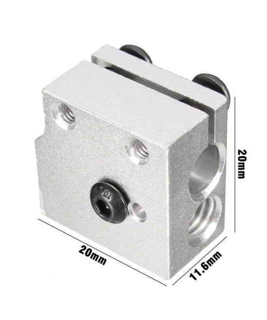 Cabezal de calentamiento para extrusor impresora 3D