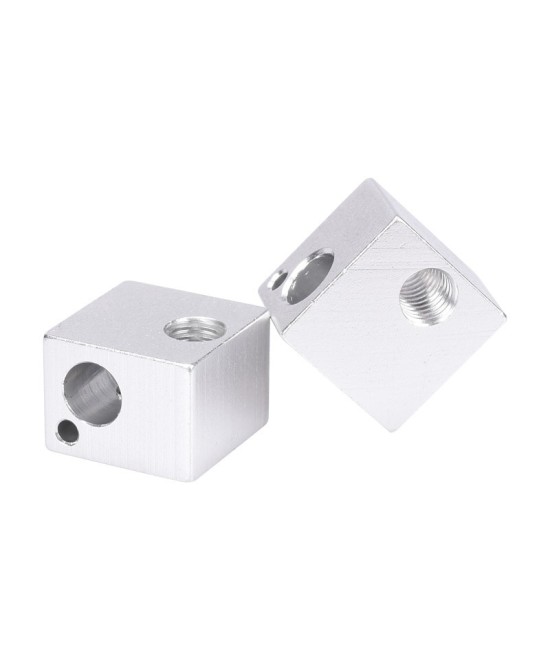 Bloque de aluminio para extrusor impresora 3D 16x16x12