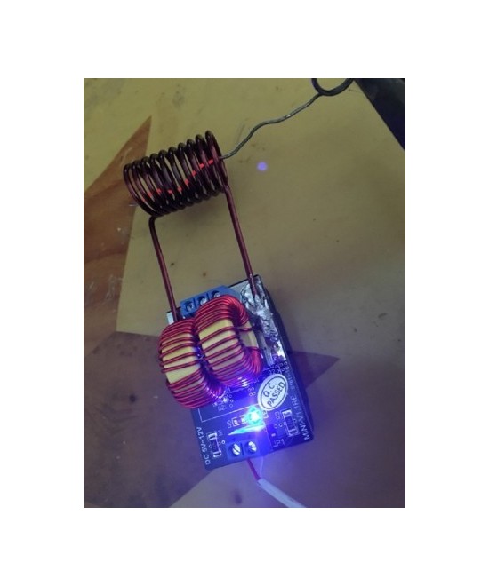 Calentamiento por  induccion electromagnetica tesla Jacobs Ladde 5v-12v