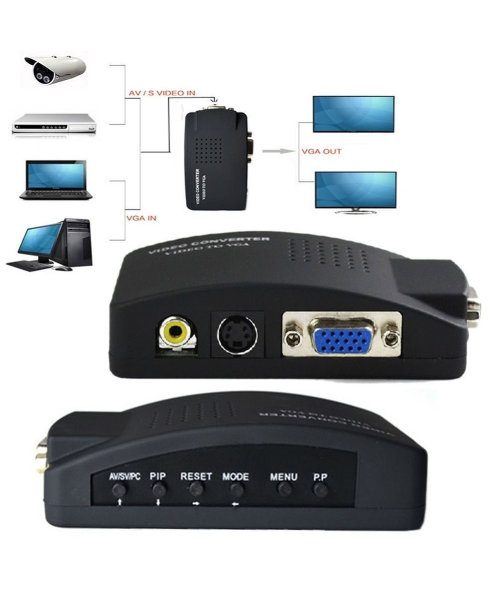 Convertidor de RCA, S-Video a VGA