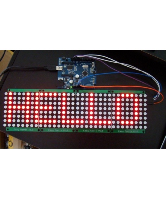 Matriz de control de leds cuatro en uno