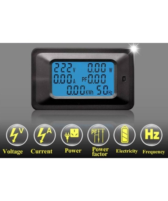Monitor de energia AC 110V/220V monofasico