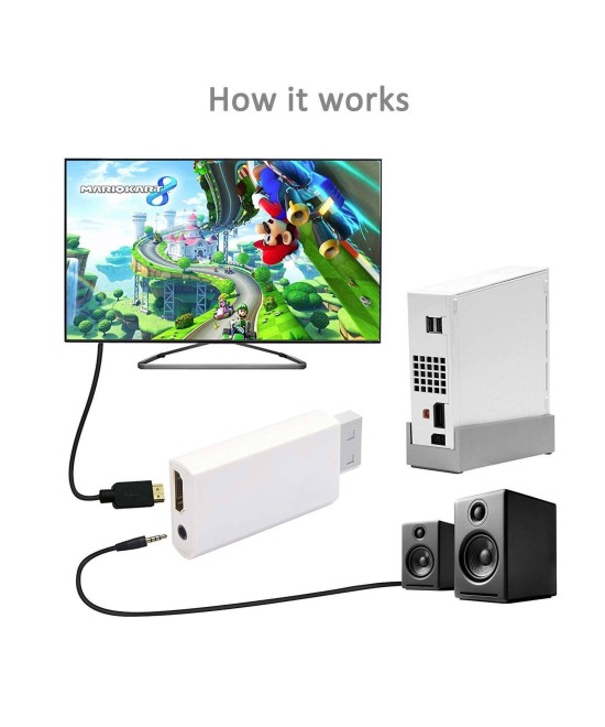 Conr Wii a HDMI y 3.5mm