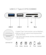 Adaptador USB tipo C 5 en 1