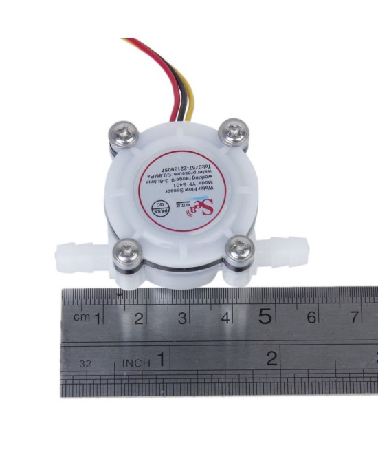 Sensor de flujo YF-S401, 0.3-6L/min
