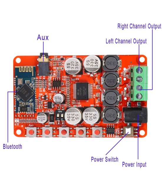 tarjeta Bluetooth con amplificador