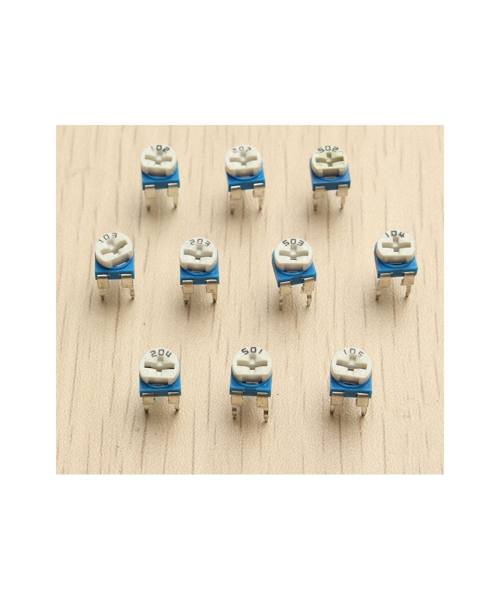 Caja de potenciometro trimpot 100 unidades 10 valores