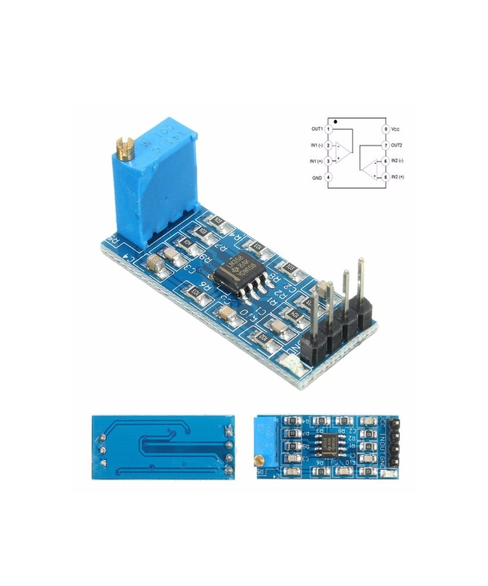 Amplificador LM358 100 veces