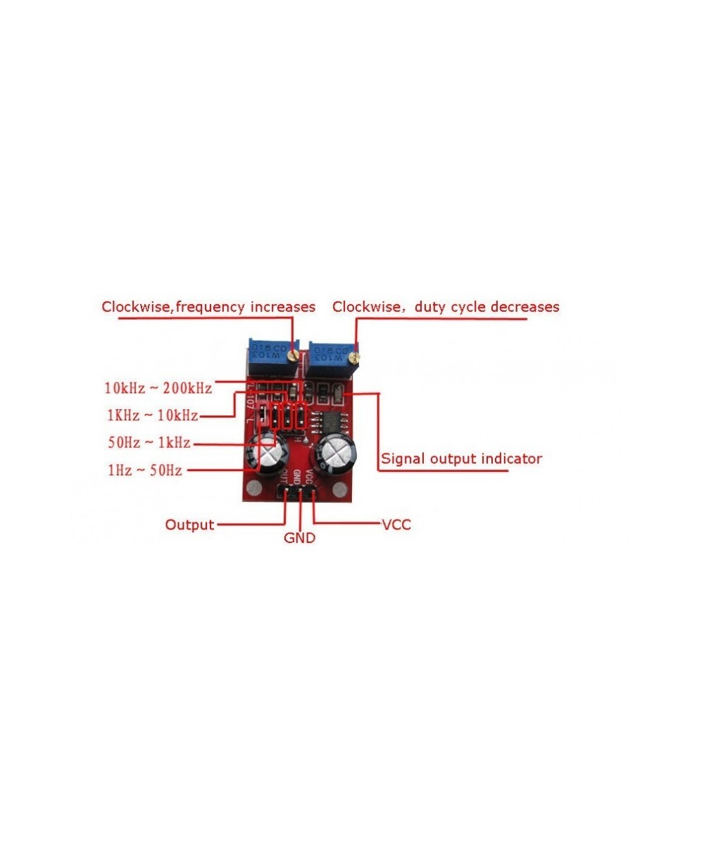 Generador de pulsos 555 rectangular/cuadrada