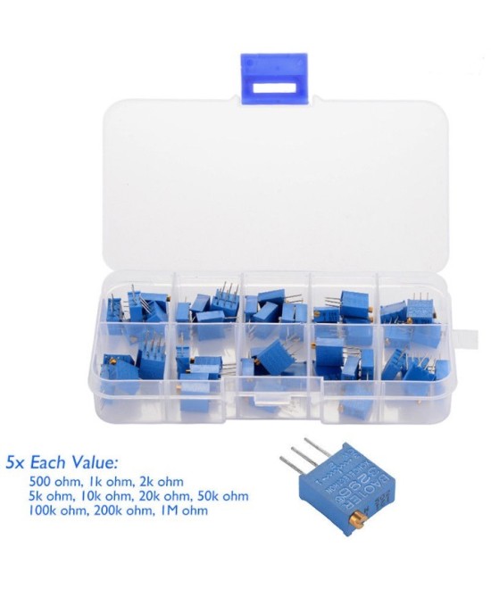 Kit de potenciometros trimmer