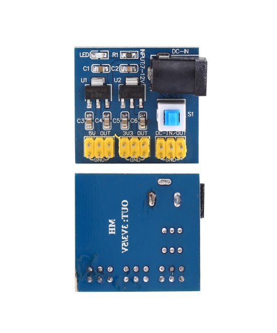 Conversor de voltaje 12 a 5 y 3.3V