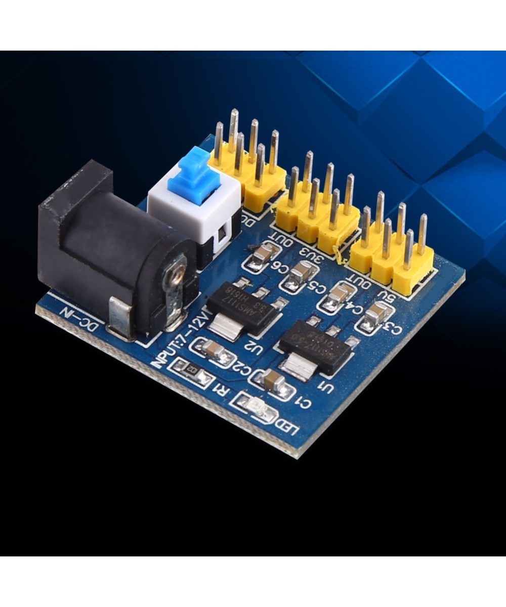 Conversor de voltaje 12 a 5 y 3.3V