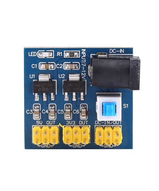 Conversor de voltaje 12 a 5 y 3.3V