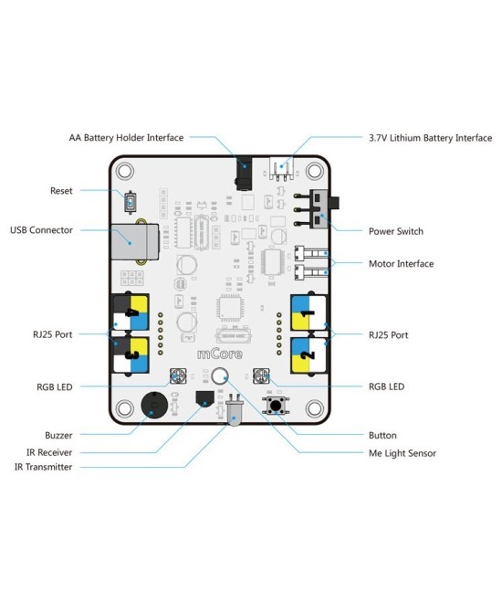 Mcore tarjeta de control para Mbot