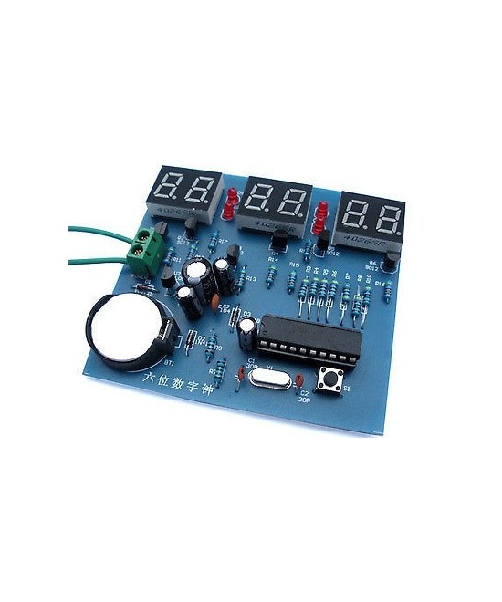 Reloj de 6 digitos DIY AT89C2051