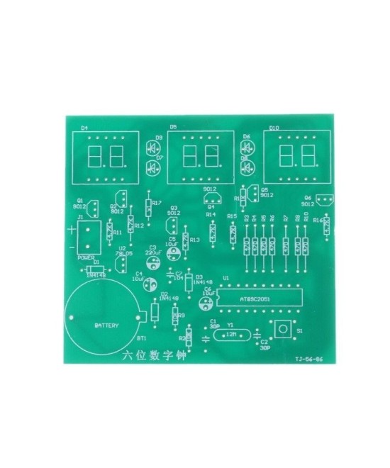 Reloj de 6 digitos DIY AT89C2051